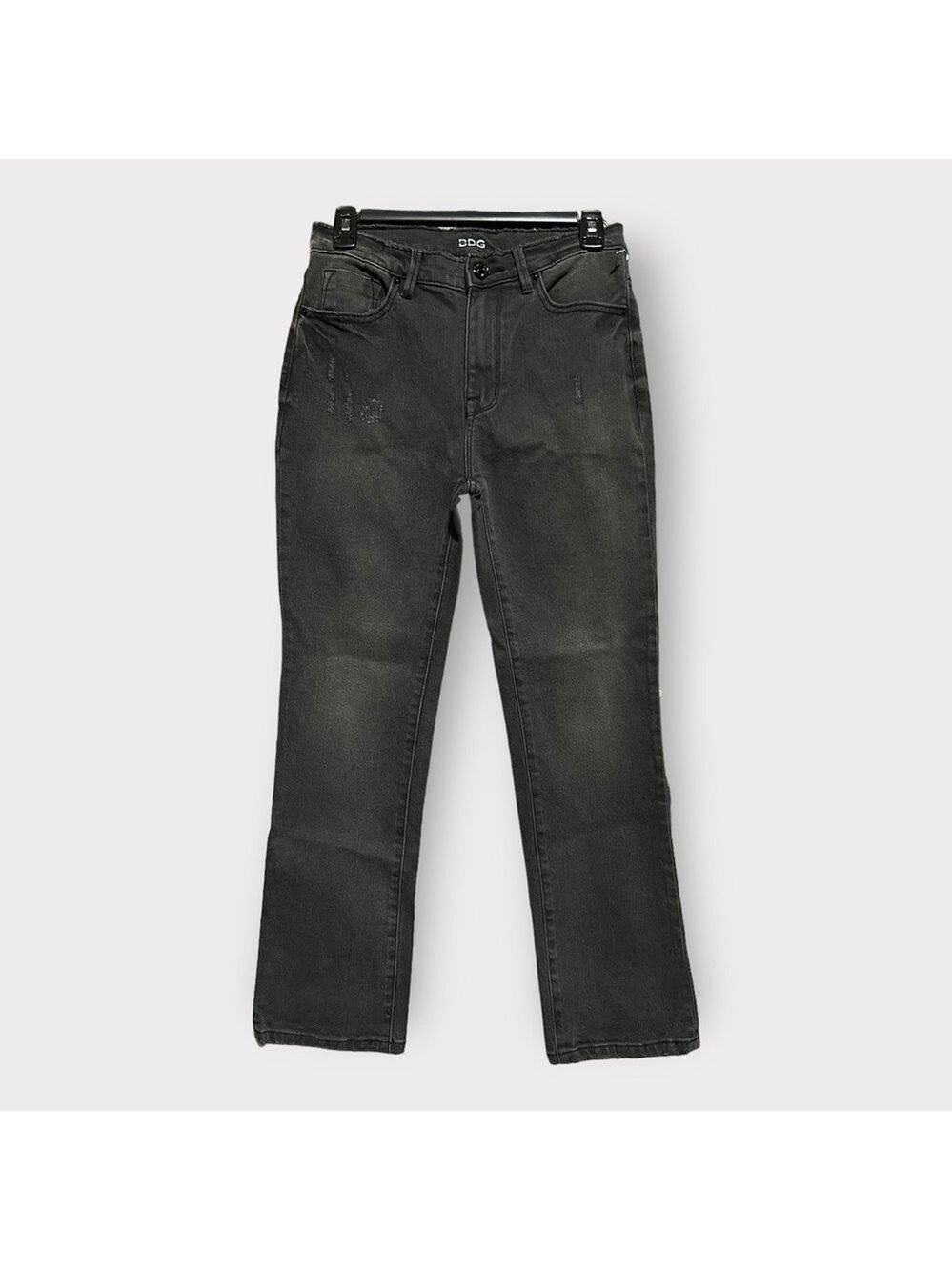 BDG UO NEW High Rise Ankle Kicker Jeans sz 26 5-Pocket Stretch Denim Black Grey